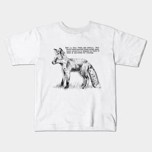 Fox Print Kids T-Shirt